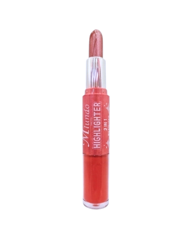 Lipstick gloss Highlighter Blusher 2 in 1