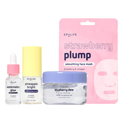 SpaLife | Glow Goals 4 piece glass skin set