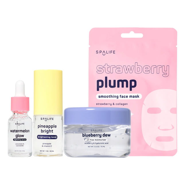 SpaLife | Glow Goals 4 piece glass skin set
