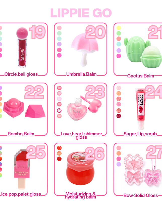 Lippie bag GO (5 items)