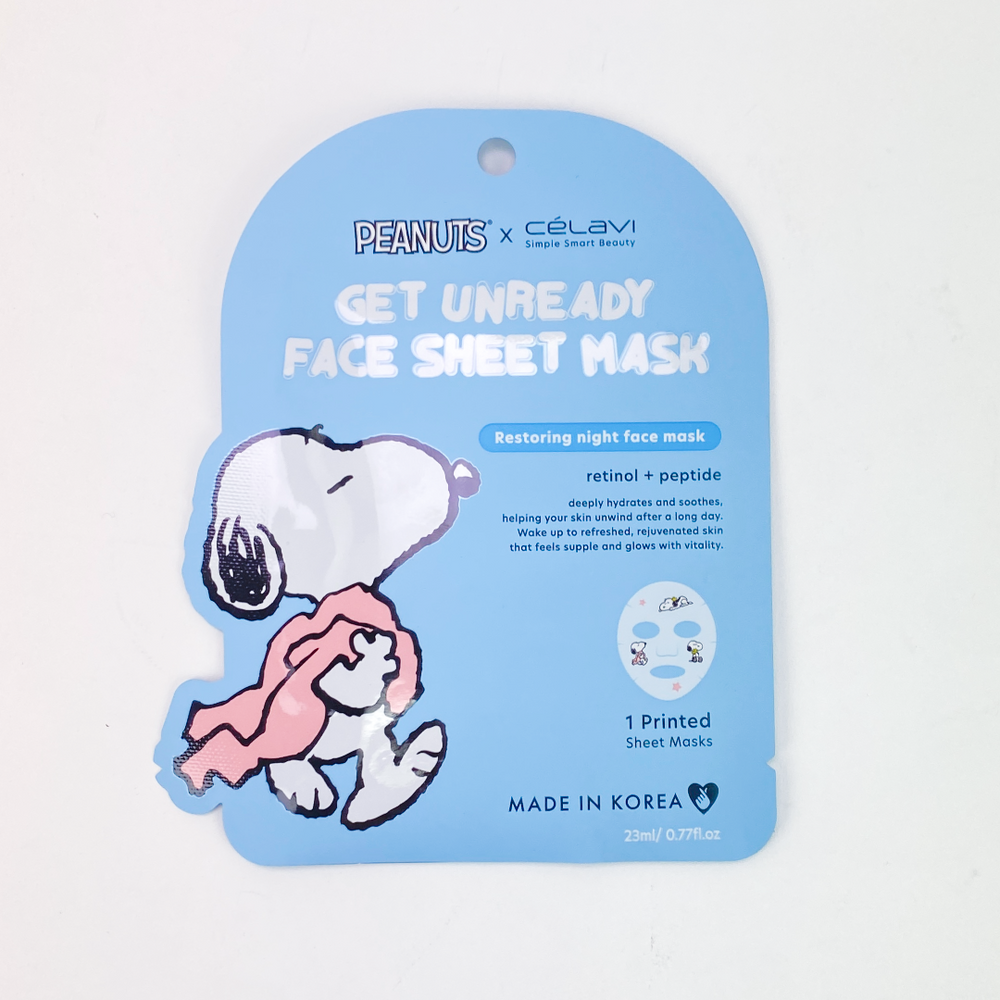 Célavi | Peanuts Get Unready Face Sheet Mask 5 pcs