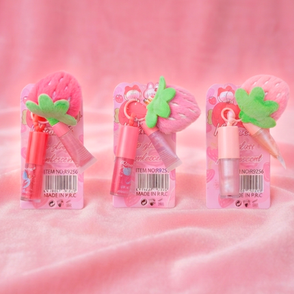 Strawberry Lip Gloss & Balm Set