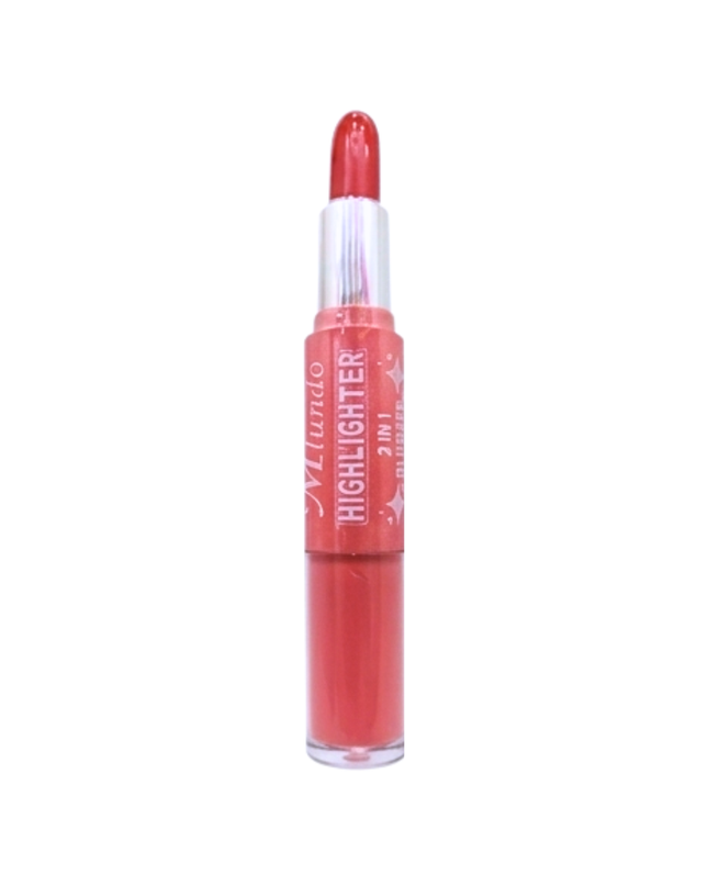 Lipstick gloss Highlighter Blusher 2 in 1