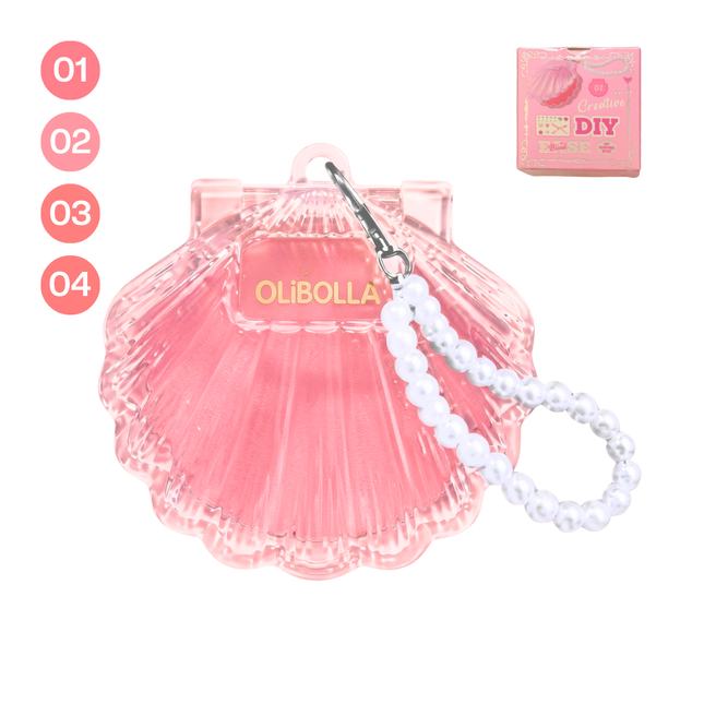 Shell highlighter and blush DIY