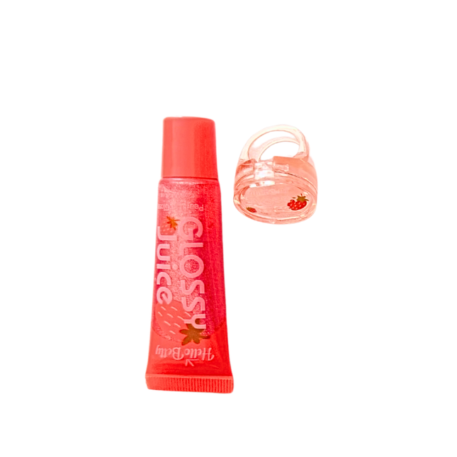 Glossy Juice Lip Gloss Set with Ring