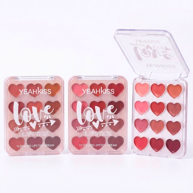 TEAHKISS| Lipstick Palette 12 color Lip cream