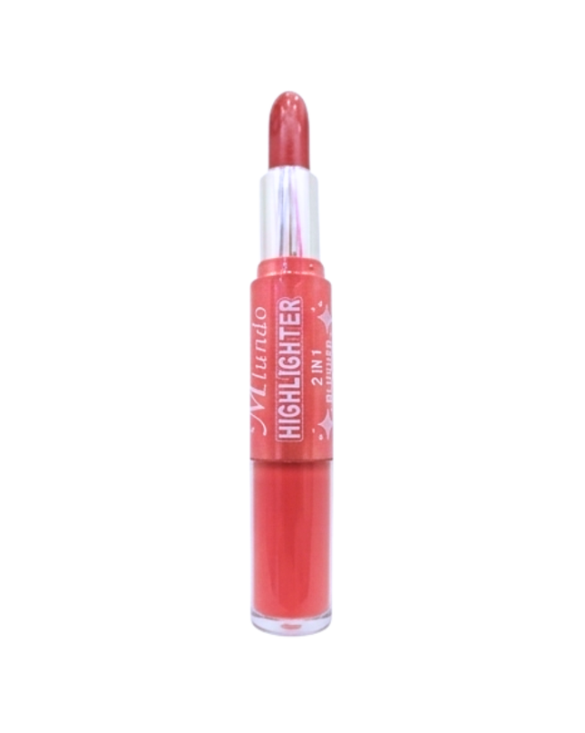 Lipstick gloss Highlighter Blusher 2 in 1
