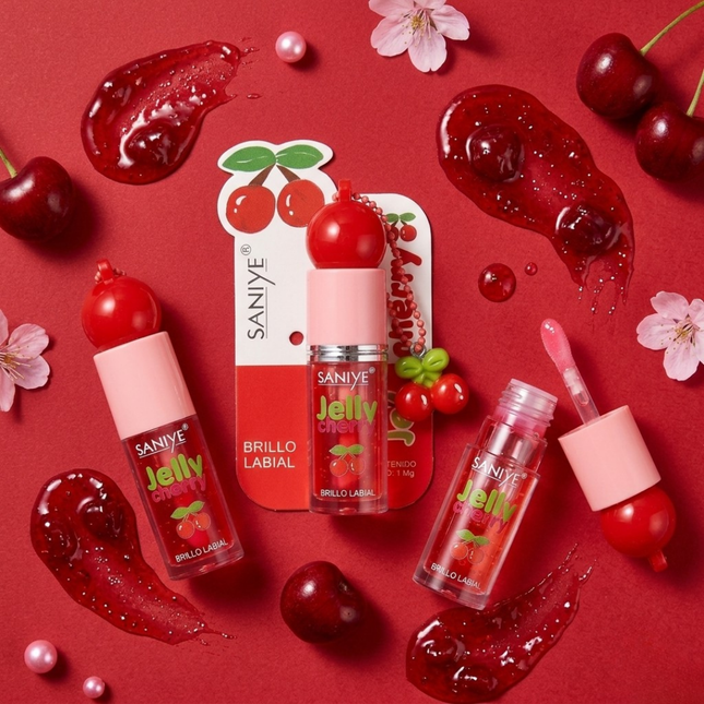 Jelly Cherry Lip Gloss Keychain