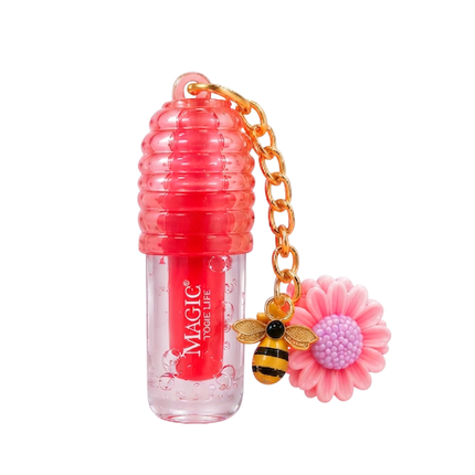 Magic your life Honey bee lip gloss keychain