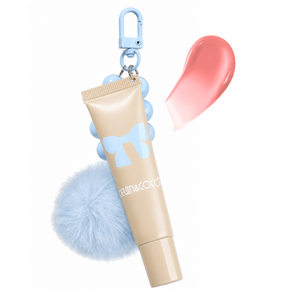 Kevin & Coco Bow Liquid Blush and Lips With Keychain pompom