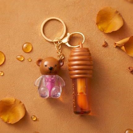 Lip Gloss duo Honey Bear Keychain