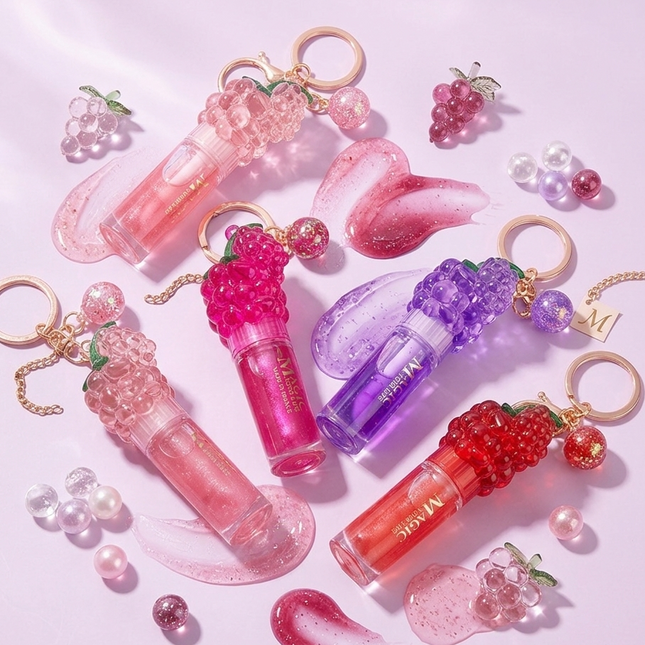 Grape Keychain Lip gloss