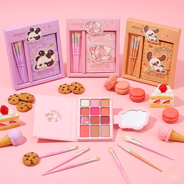 Kevin y coco| Eyeshadow palette with brush set