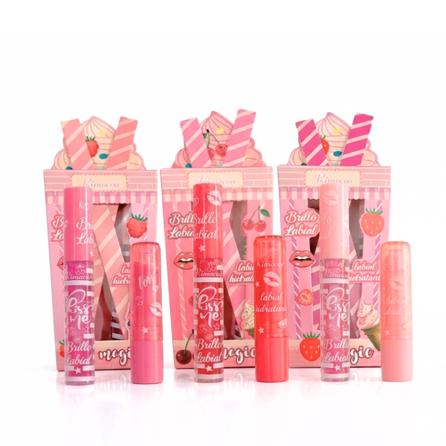 Sweet Strawberry Shake Lip Gloss & Lipstick