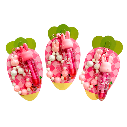 Bunny Lip Oil Keychain