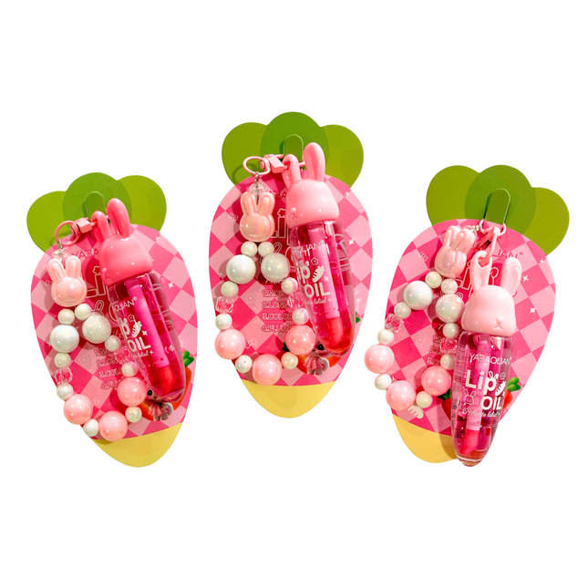 Bunny Lip Oil Keychain