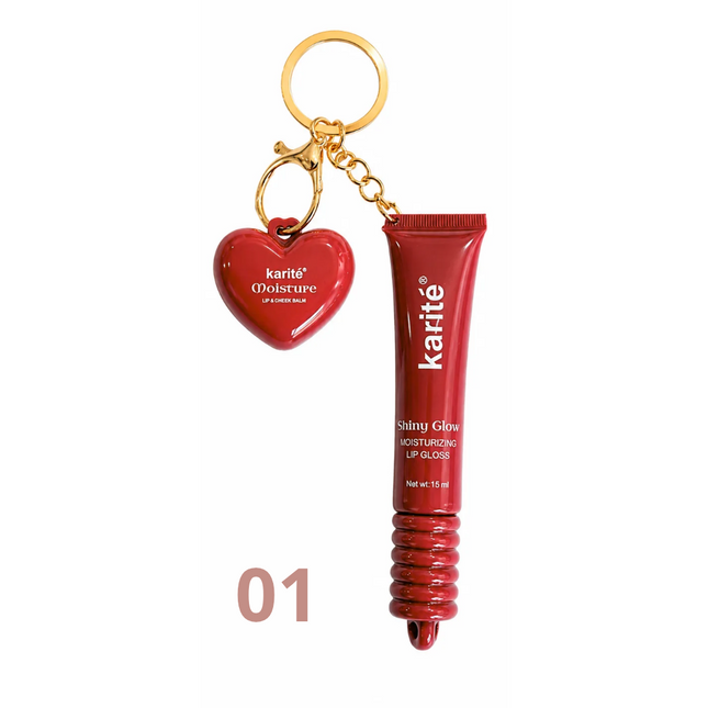 Karité Moisture Lip Gloss & Balm Keychain