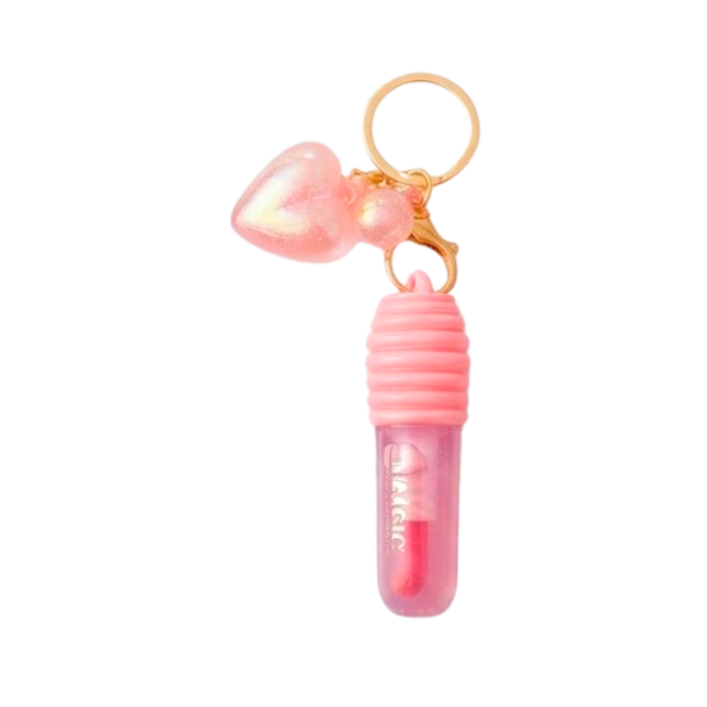 Magic Your Life lip oil Heart keychain