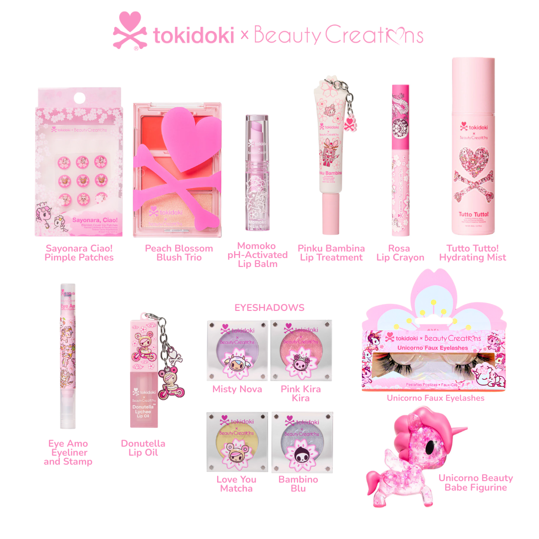 Hanami Tokidoki x Beauty Creations | Limited Edition Collection 🌸✨ (pre-sale)
